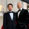 Robert Downey Jr. and Jeff Bridges in Iron Man