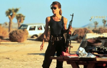Linda Hamilton as Sarah Connor
