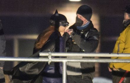 Leslie Grace filming Batgirl