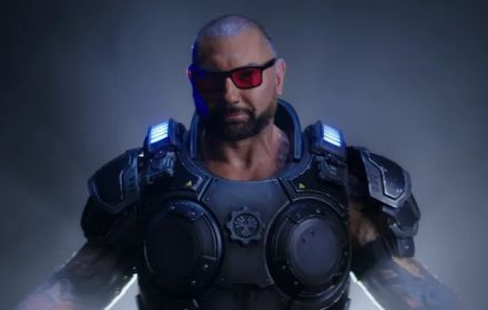 Batista as Marcus from Gears of War