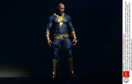 The Rock as Black Adam