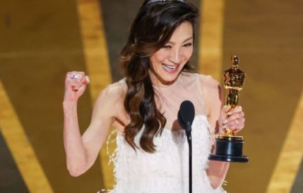 Michelle Yeoh wins an Academy Award