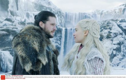 Emilia Clarke and Kit Harrington