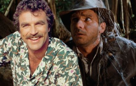 Tom Selleck and Harrison Ford