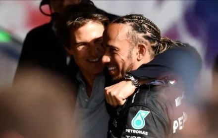 Tom Cruise and Lewis Hamilton