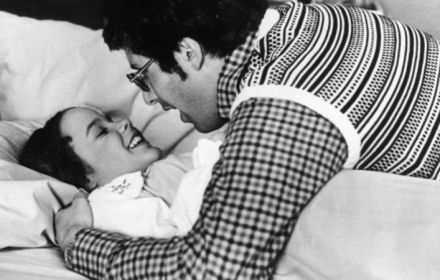 Linda Blair and William Friedkin in The Exorcist