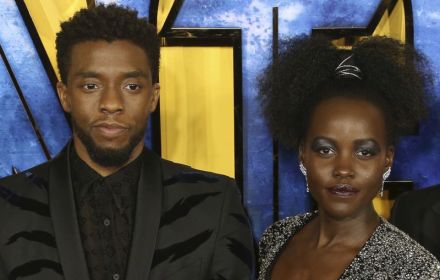 Chadwick Boseman and Lupita Nyong'o