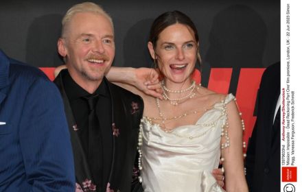 Simon Pegg and Rebecca Ferguson
