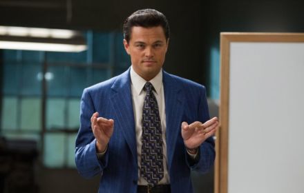 Leonardo DiCaprio in The Wolf of Wall Street