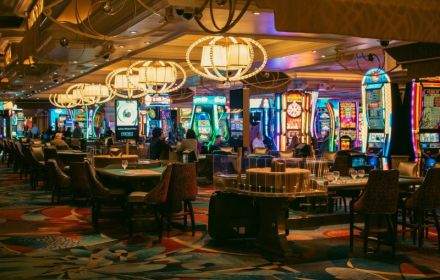 casino floor lights
