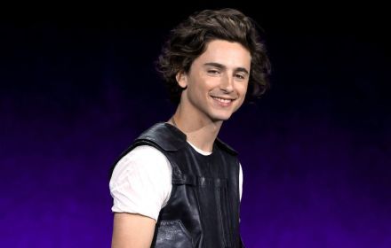 Timothee Chalamet promoting Wonka