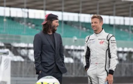 Keanu Reeves and Jenson Button