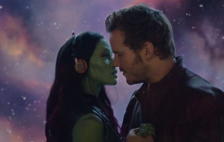 Zoe Saldana and Chris Pratt