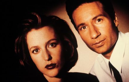 Gillian Anderson and David Duchovny in The X-Files